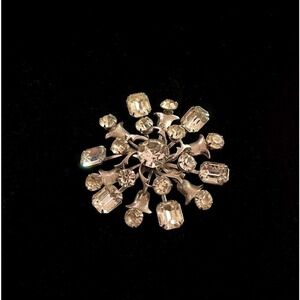 Starburst Rhinestone Vintage‎ Brooch